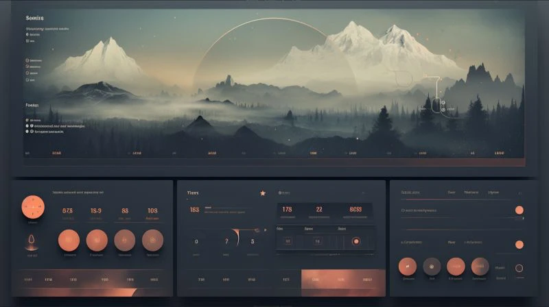 imagen conceptual de un diseño de interfaz y experiencia de usuario