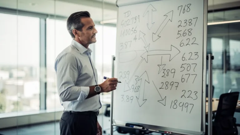 imagen de un ejecutivo intentando crecer sin estrategia de marketing